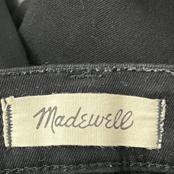 Madewell 9" Mid-Rise Skinny Jeans Velvet Tuxedo Stripe Edition Size 32 - Picture 4 of 5